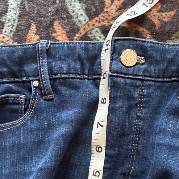 WHBM White House Black Market Dark Blue Skinny Crop Jeans - Picture 7 of 10